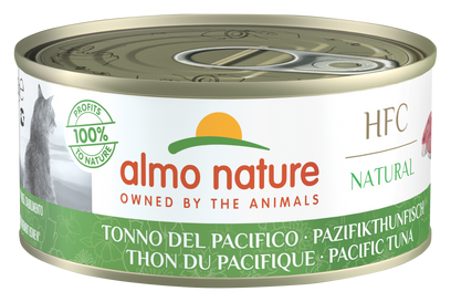 Almo Nature Консервы для Кошек с Тихоокеанским Тунцом (HFC - Natural - Pacific Tuna) 0,15 кг - фотография № 1