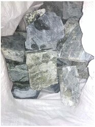 Камень для бани и сауны, Серпентинит колото-пиленный, фракция 40-80мм. 10 кг.