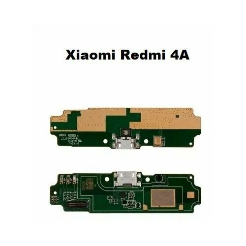 Шлейф для Xiaomi Redmi 4A ориг. нижняя системная плата на системный разъем зарядки / микрофон - Прем.