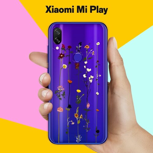 Силиконовый чехол на Xiaomi Mi Play Цветы 50 / для Сяоми Ми Плей силиконовый чехол на xiaomi mi play утки для сяоми ми плей