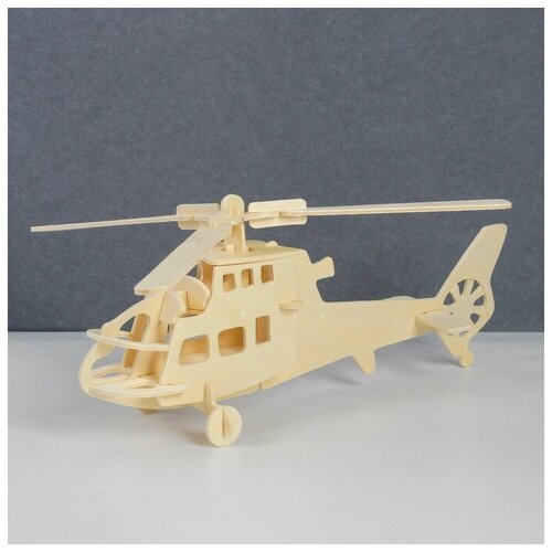 фото Сборная деревянная модель «вертолет» чудо-дерево