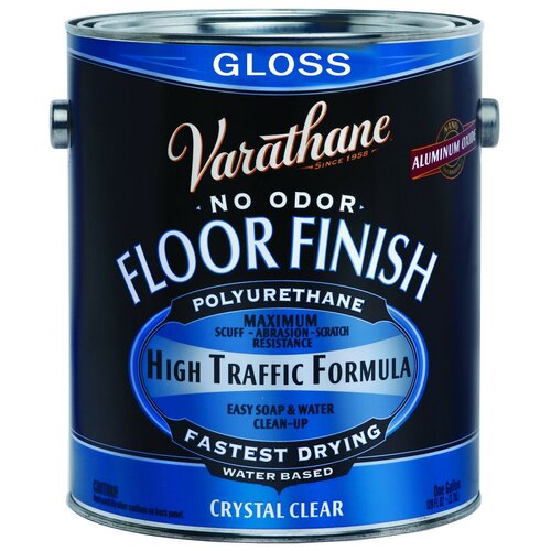 Лак для пола и паркета, Varathane Floor Finish, лак для дерева, мебели и деревянных фасадов, полиуретановый на водной основе, Глянцевый, 3.78 л