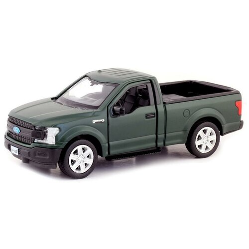 Машина металлическая RMZ City 1:32 Ford F150 2018, зеленый матовый цвет, двери открываются внедорожник rmz city ford f150 2018 554045 1 32 15 см черный