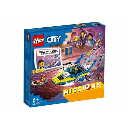 Конструктор «Детективные миссии водной полиции», LEGO City конструктор lego city детективные миссии водной полиции 278 дет 60355