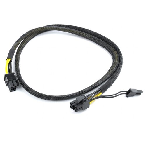 кабель питания для вентилятора cablexpert cc psu 5 Переходник/адаптер Cablexpert ATX PCI-E 6 pin - ATX PCI-E 6+2 pin (CC-PSU-86), 0.8 м, черный