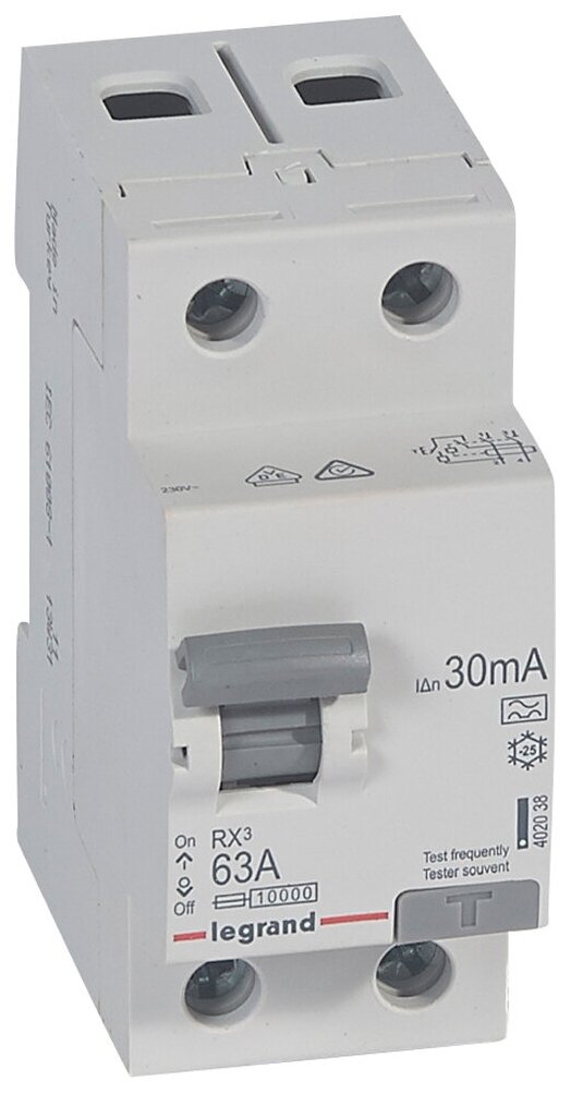 фото Legrand RX3 УЗО 2P 30мА 63А A