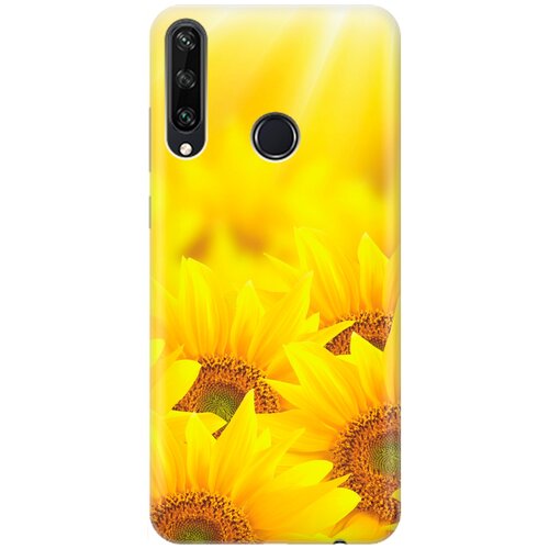 фото Re:pa накладка transparent для huawei y6p с принтом "подсолнухи"