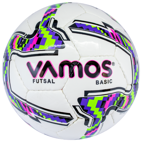 фото Мяч футбольный vamos futsal basic , 2 размер, черный, зеленый