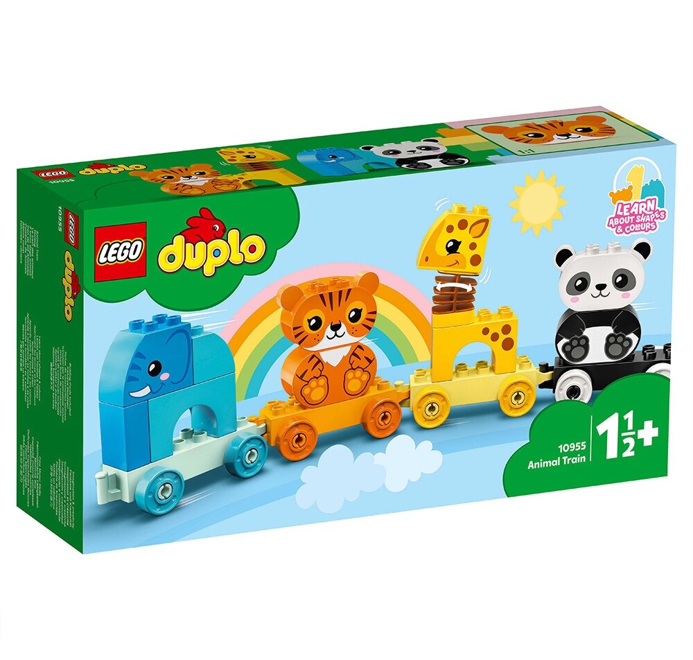 Конструктор LEGO DUPLO Creative Play 10955 Мой первый поезд для зверей