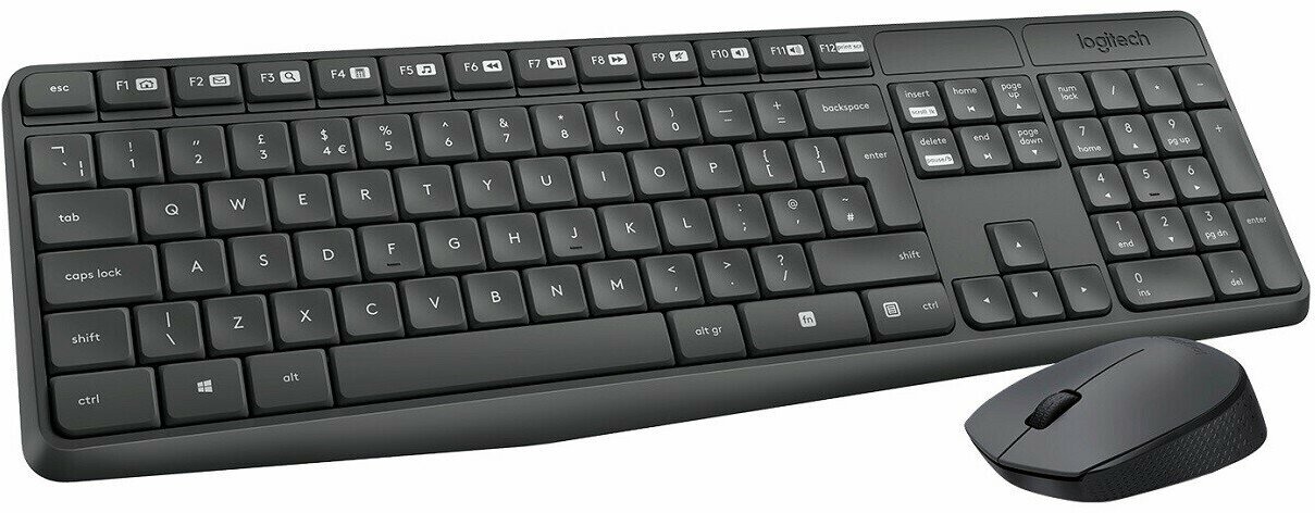 Комплект клавиатура+мышь Logitech MK235 Grey (920-007948)