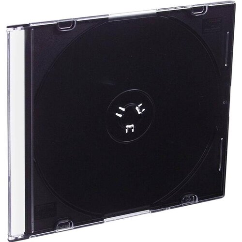Бокс для CD/DVD CMC пластиковый Slim Case черный, 200 шт (CDB-sl)