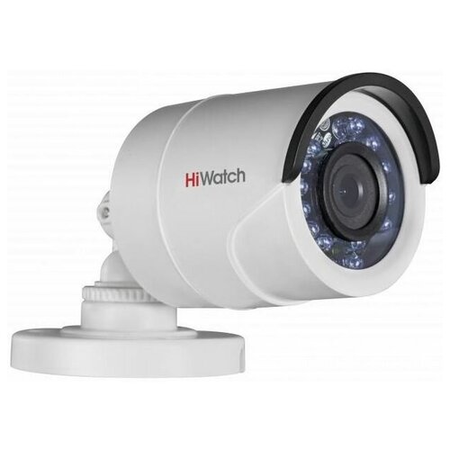 Камера видеонаблюдения аналоговая HiWatch DS-T200 (B) 2.8-2.8мм HD-CVI HD-TVI цветная корп: белый (DS-T200 (B) (2.8 MM)) hiwatch ds t200 b 3 6 mm 2мп уличная цилиндрическая hd tvi камера