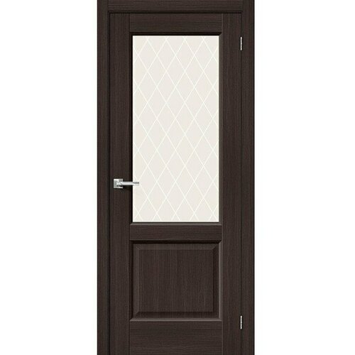 Межкомнатная дверь эко шпон neoclassic Неоклассик-33 остекленная Wenge Melinga BRAVO