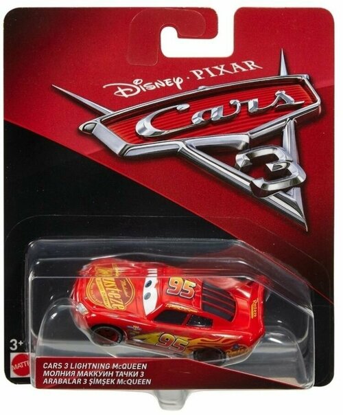 Машинка коллекционная DISNEY PIXAR Cars Mattel Герои мультфильмов Тачки CARS 3 LIGHTNING McQUEEN DXV29/DXV32