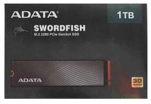 SSD накопитель A-DATA Wordfish 1ТБ, M.2 2280, PCI-E x4, NVMe - фото №3