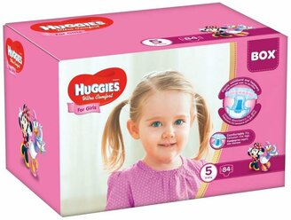 Huggies подгузники Ultra Comfort для девочек 5 (12-22 кг), 84 шт.