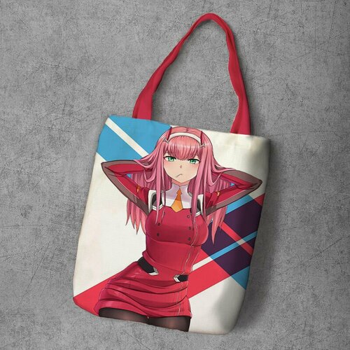 фото Сумка шоппер anime dakimakura, фактура рельефная, мультиколор