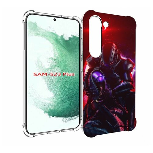 Чехол MyPads Mass Effect для Samsung Galaxy S23 Plus + задняя-панель-накладка-бампер чехол mypads mass effect legendary edition для samsung galaxy s23 ultra задняя панель накладка бампер