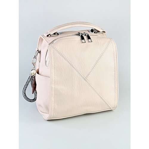 Сумка , экокожа, бежевый