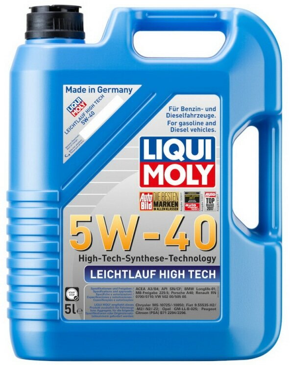 Масло моторное синтетическое (5W40, 5 л.) Liqui Moly 8029