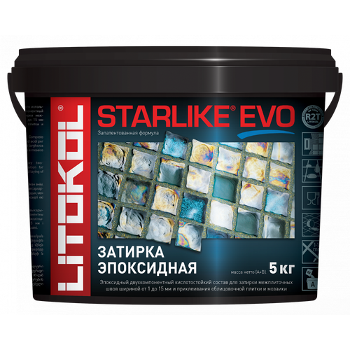 Litokol Эпоксидная затирка Litokol LITOCH STARLIKE EVO S202 (5кг) Naturale