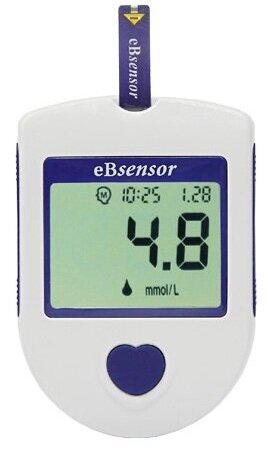 Глюкометр еБсенсор (набор) + термосумка "полумесяц" для глюкометра инсулина и таблеток
