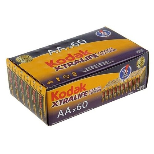 Батарейка Kodak Xtralife Alkaline AA, в упаковке: 60 шт.