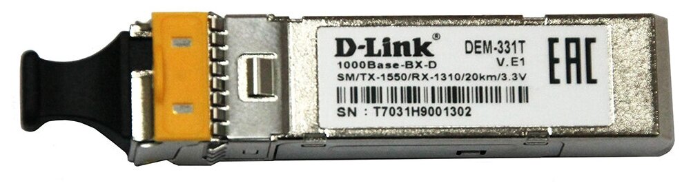 SFP трансивер D-Link DEM-331T/20KM