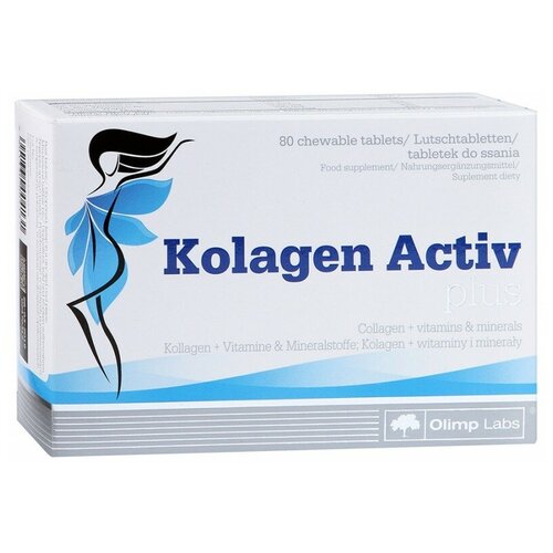 Препарат для укрепления связок и суставов Olimp Labs Kolagen Activ Plus, 80 шт. olimp labs биологически активная добавка kolagen activ plus 1500 мг 80 olimp labs красота