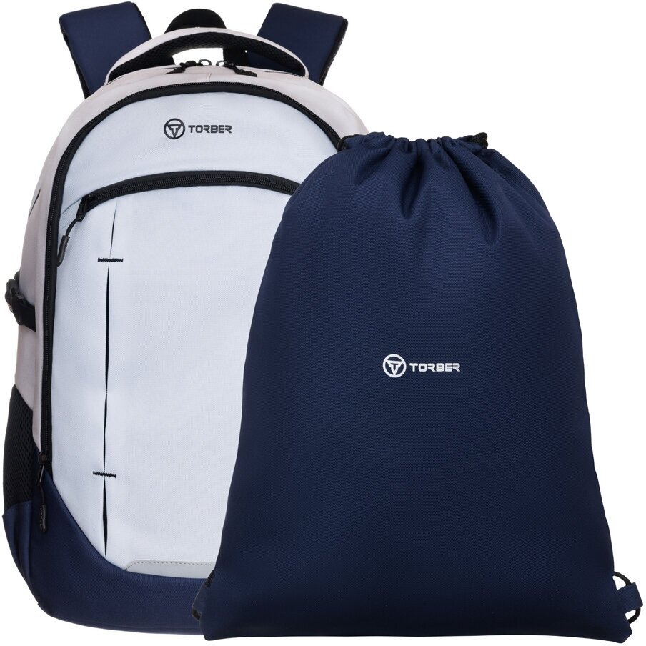 Школьный рюкзак CLASS X + Мешок для сменной обуви TORBER T9355-23-Gr