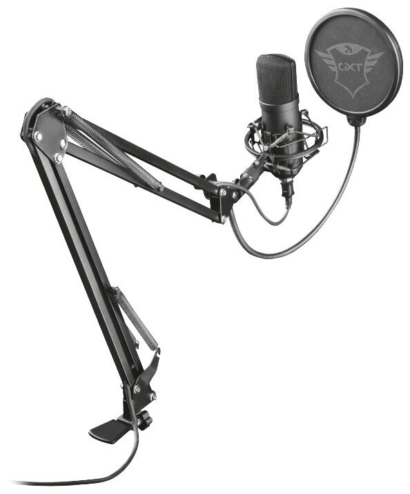 Микрофон для потоковых трансляций Trust GXT 252+ Emita, черный