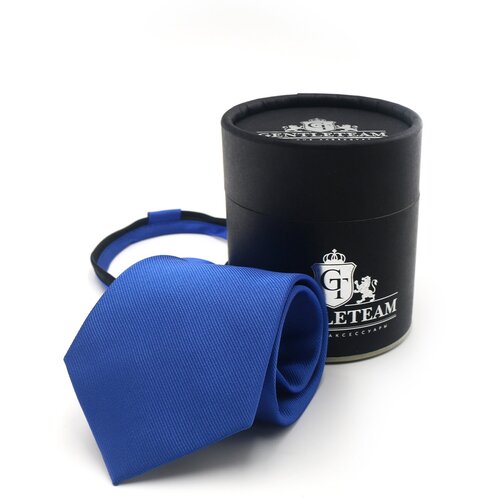Галстук GENTLETEAM, синий галстук gentleteam натуральный шелк для мужчин синий черный