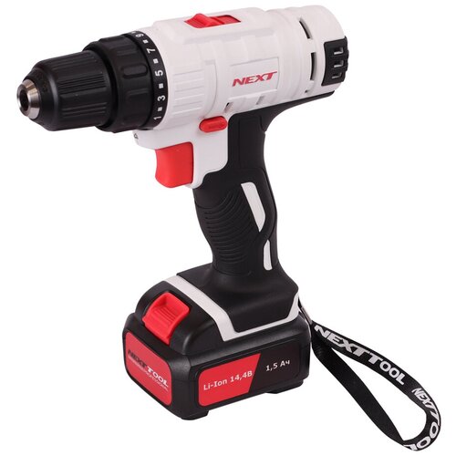 Аккумуляторная дрель-шуруповерт NEXTTOOL ACD-144BL Li-Ion 2х15АЧ 373400₽