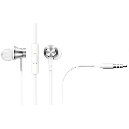 Гарнитура XIAOMI Mi In-Ear Basic 35 мм вкладыши серебристый 108600₽