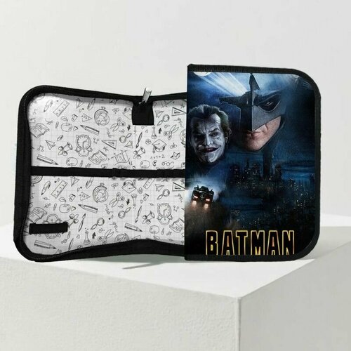 Пенал BUGRIKSHOP 190х130мм на молнии девочке принт Бэтмен, The Batman - BМ0011 пенал bugrikshop 190х130мм на молнии мальчику принт бэтмен the batman bм0007