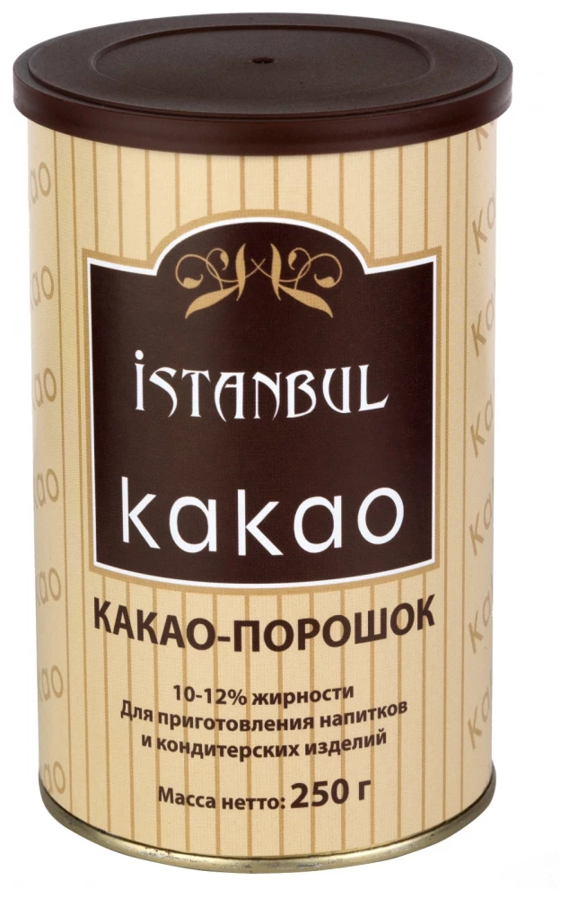 Турецкий Какао-порошок Istanbul Kahve "Istanbul Kakao" в жестяной банке, 250г - фотография № 1