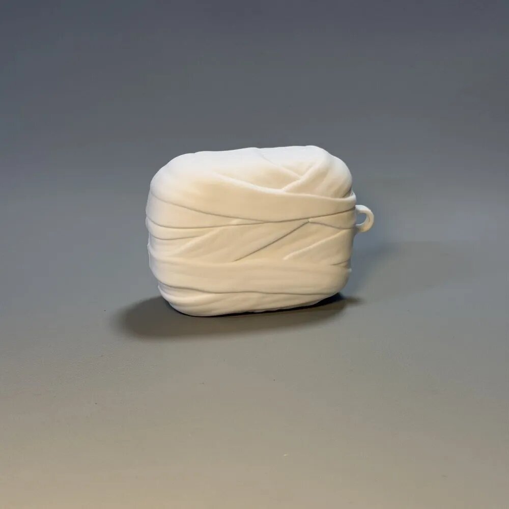 Мягкий чехол AirPods Pro3 с mummy дизайном креативный силиконовый кейс