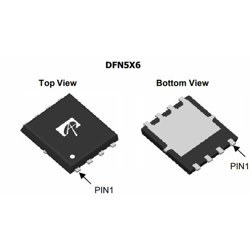 Микросхема AON6380 N-Channel MOSFET 30V 24A DFN5x6