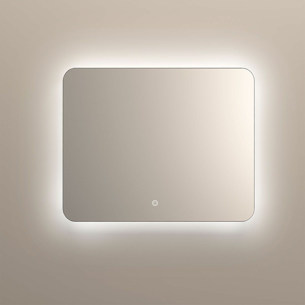 Зеркало LED VLM-3BE100 1000х800 c сенсорным выключателем и диммером - фотография № 3