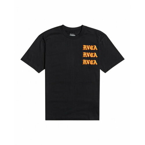 Футболка RVCA, размер XS, черный