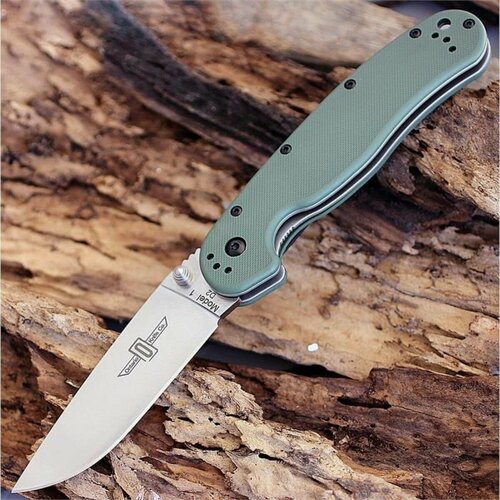 фото Нож складной ontario rat 1 folder, d2 blade, od green