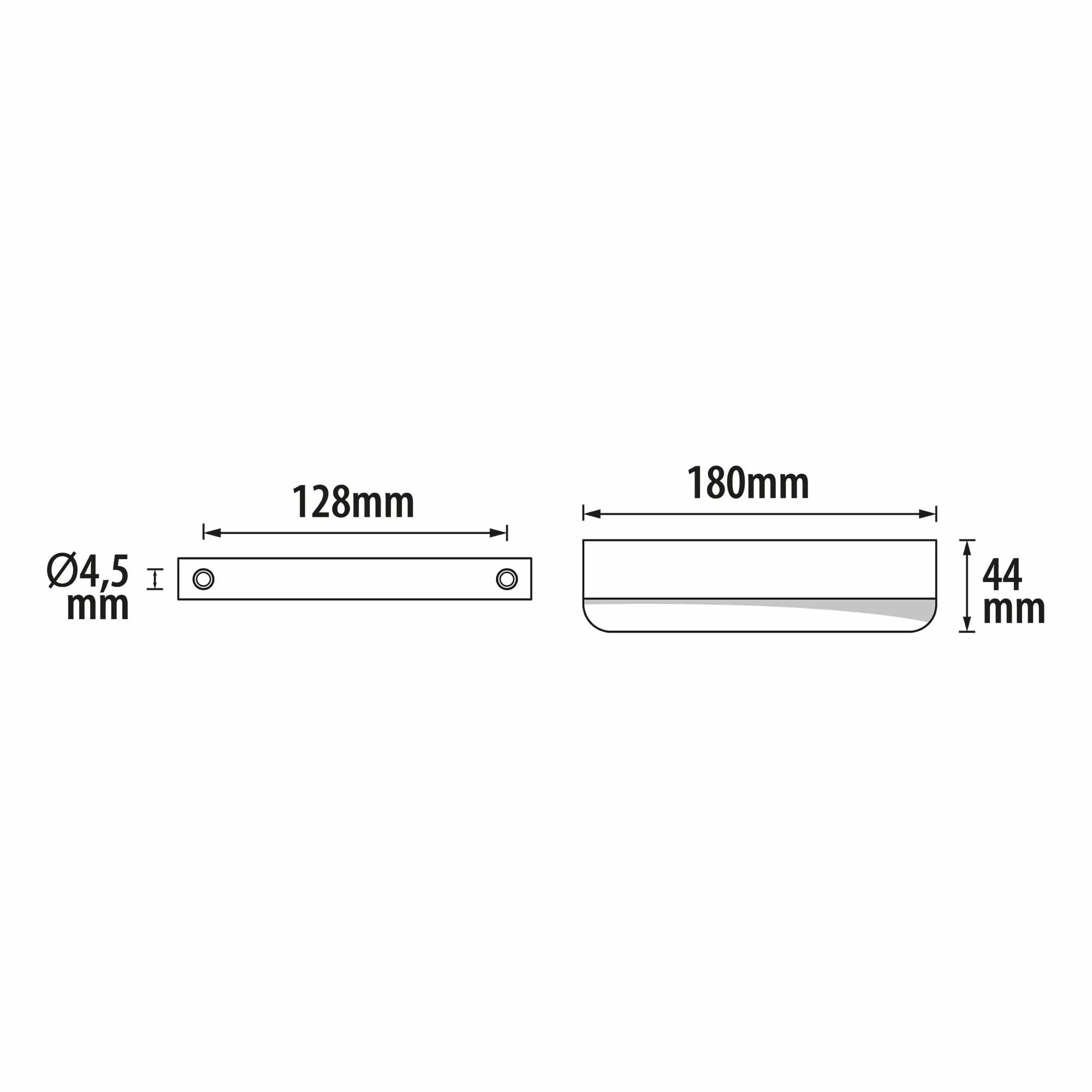 Изображение Ручка-профиль Inspire Oslo 128 мм, цвет латунь