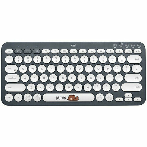Клавиатура офисная Logitech K380 Multi-Device Line Friends Brown 469000₽