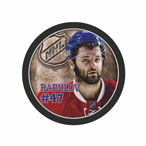 фото Шайба rubena игрок нхл radulov №47 монреаль 1-ст.