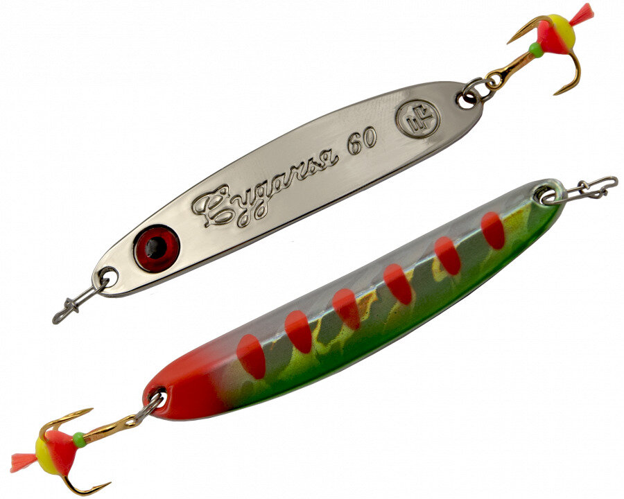 Блесна для зимней рыбалки вертикальная на щуку и судака EcoPro Судачья красн. флекс 50мм 6г BIL зол. кр.