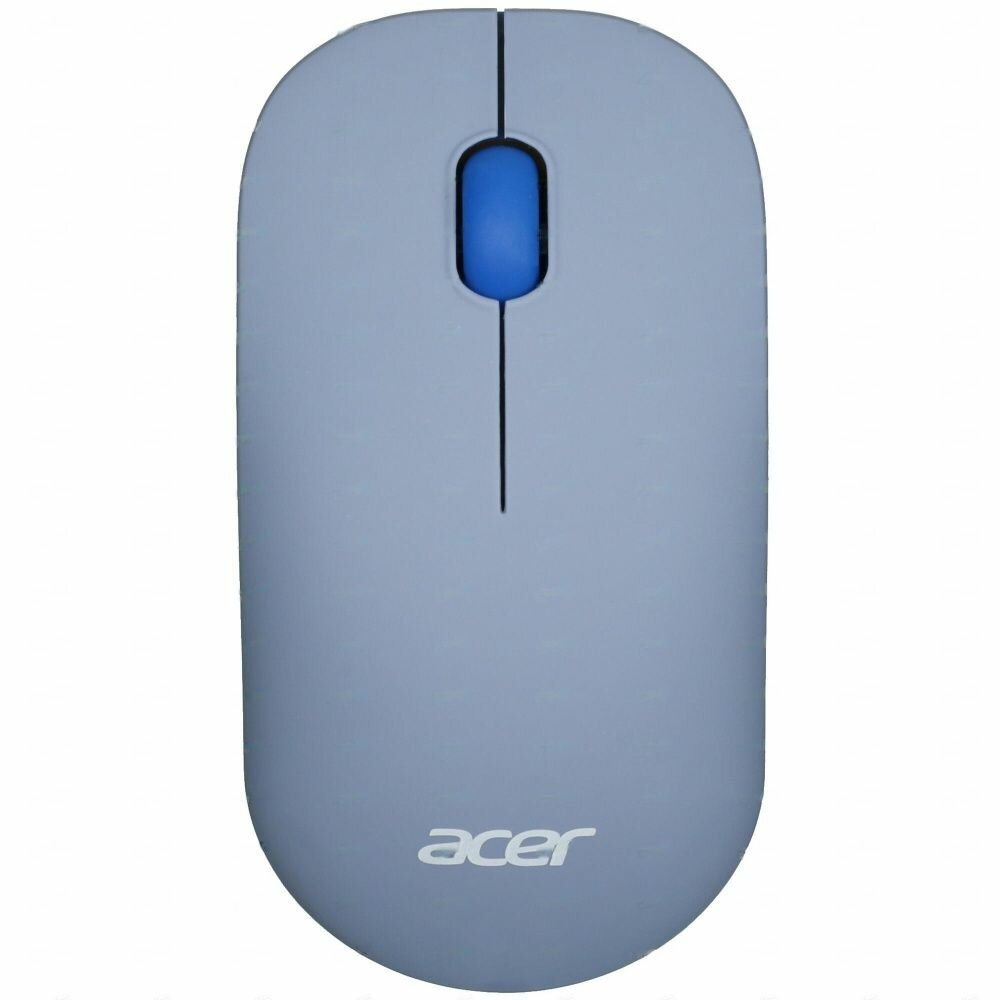 Мышь Acer OMR200, оптическая, беспроводная, USB, синий [zl.mceee.01z]