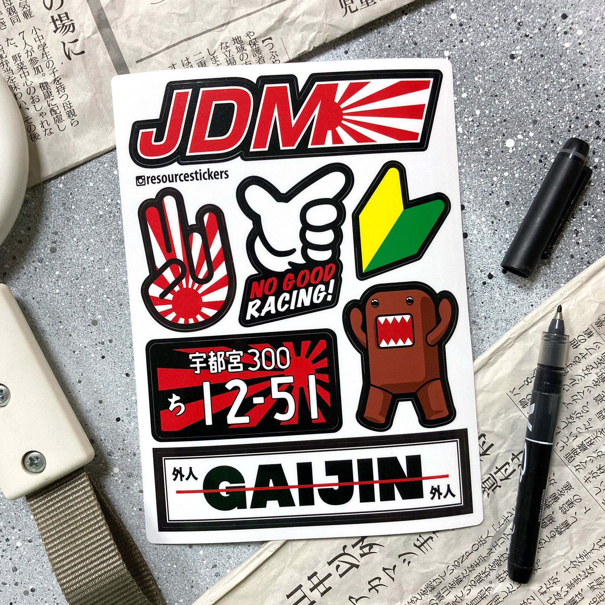 Наклейки JDM, Domo-kun, Gaijin