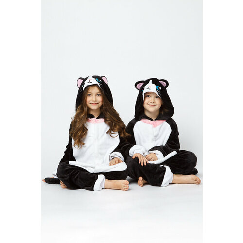 Кигуруми Кот, размер 115-125, черный