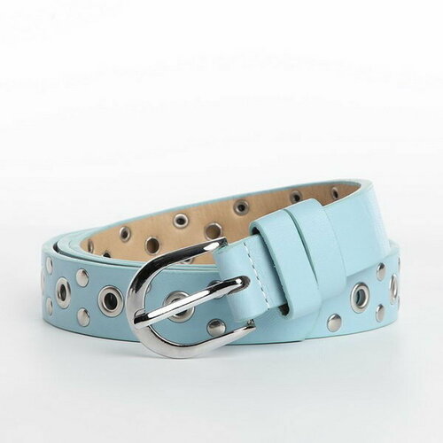 фото Ремень сима-ленд, размер 105, голубой сима-лэнд