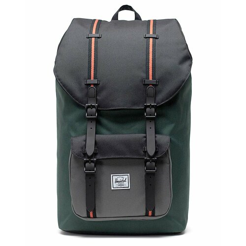 фото Рюкзак herschel little america 10014 (garden topiary/black/gargoyle/chili 25l)